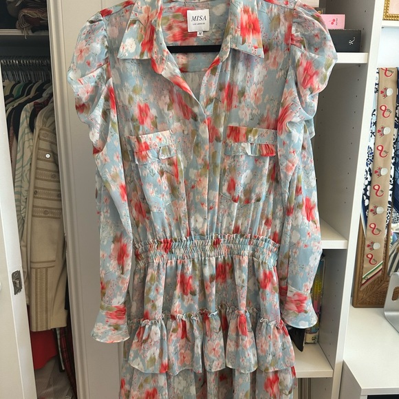 Misa annika mini dress size medium. Long sleeve and collared. - Picture 3 of 5